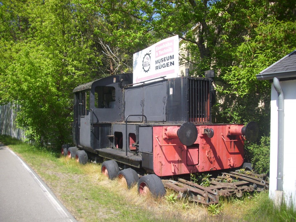 Dampflok von Eisenbahn & Technikmuseum R�gen in Prora am 20.05.2012