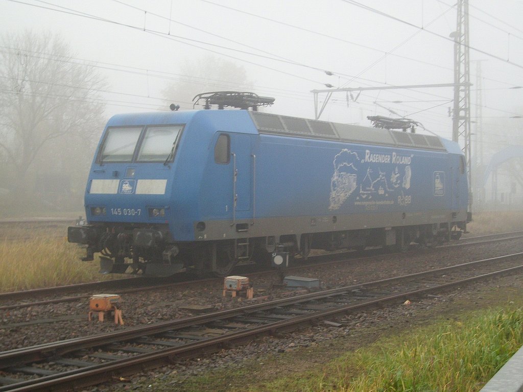 E-Lok der Baureihe 145 in Bergen am 13.11.2012 