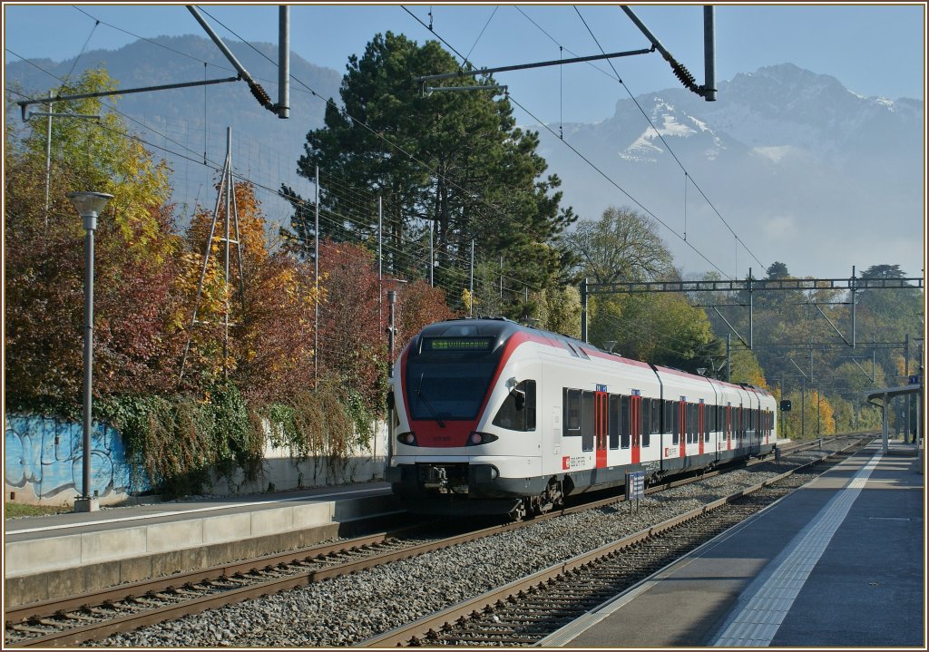 Ein Flirt nach Villeneuve im Herbstlichen Burrier. 
29.10.2010
