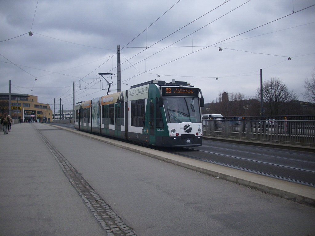 Stra�enbahn in Potsdam am 14.03.2012