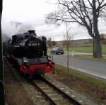 Eine Lok des Rasenden Rolands in G�hren am 23.03.2012