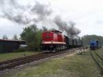 Diesen Zug der R�BB fotografierte ich am Bahnhofsfest in Putbus am 20.05.2012