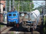 151 170-8 und die dazugeh�rigen Kreidewagen in Lancken am 10.06.2013