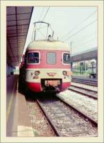 Ein FS Triebwagen in Gallarate.