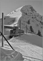 Rochers de Naye Triebzug bei Jaman.