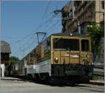 Die MOB GDe 4/4 verl�sst Chamby mit dem GoldenPass Classic am 28.